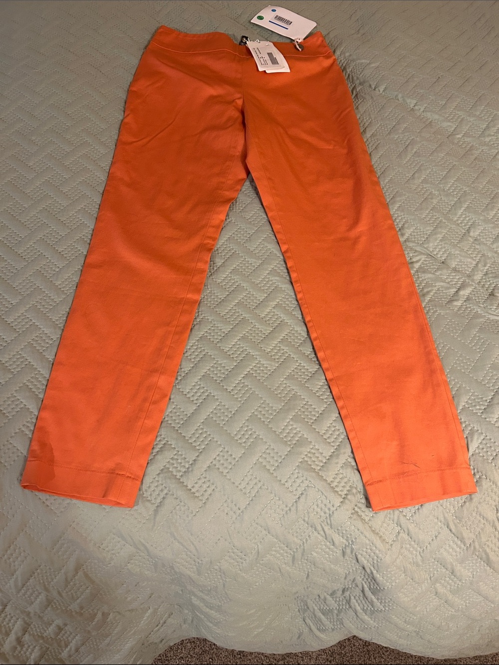 Women's Straight Leg Pants in Bright Orange